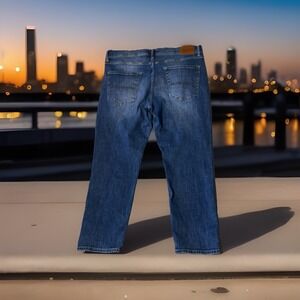 Lucky Brand Jeans 412 Athletic Slim 38 x 30 Blue Cotton Spandex